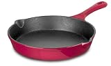Review Range Kleen CW5002 / Range Kleen 10-Inch Red Fry Pan with black matte interior