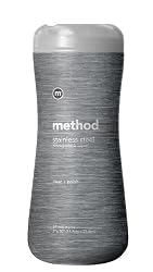 method Stainless Steel Wipes, Case Pack, Six - 24 Count Bottles (144 Wipes)