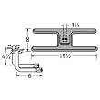H-Shaped Twin Cast Iron Burner L-Shaped Venturi