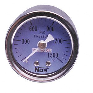 NOS 15912 NOS 0-500 psi Nitrous Pressure Gauge