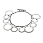 Dangling Circles Sterling Silver Bracelet - Clearance Final Sale