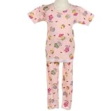 Toddler Little Girls Sleepwear PINK CUPCAKE Pajamas AT HOME PJ's Girl 2T-4T