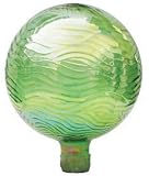 Garden Odyssey 10-Inch Zig Zag Gazing Globe, Green