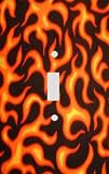 Orange Flames Decorative Switchplate Cover