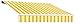 Awntech 10-Feet Galveston Semi-Cassette Right Motor with Remote Retractable Awning, 96-Inch Projection, Yellow/Terra