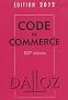 Code de commerce 2012