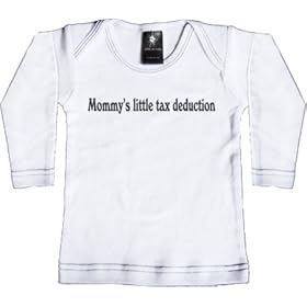Rebel Ink Baby Infants' Mommy's Little Tax Deduction Long Sleeve Tee T-Shirt
