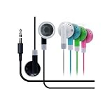 iPod iPhone Touch Nano 3G Classic Video Shuffle MP3 Earbud Stereo Headphones - 5 Color Options
