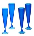 Monaco Recycled Glass Champagne Flutes