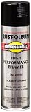 Rust-Oleum 7579838 Professional High Performance Enamel Spray Paint, Gloss Black, 15-Ounce