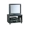 Open TV Cart - Black