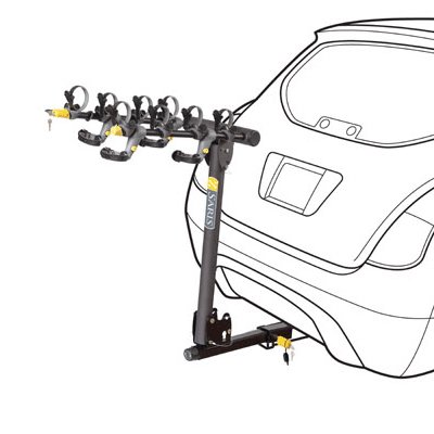 Saris T-RAX Pro Folding 4 Bike Hitch Mount Rack (2-Inch Recevier)