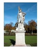 Hades, Greek God of Underworld, with Cerberus, the three-headed dog Fantasy Photographic Poster Print by Bel Phos, 16x20