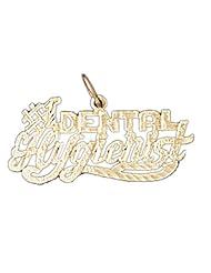 14K Yellow Gold #1 Dental Hygienist Pendant