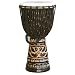 Deep Carve African Djembe, Chocolate 20" Tall x 10" Head
