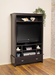 Vertical Entertainment Centre in Black Forrest Finish By Mylex Furniture