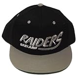 NFL OAKLAND RAIDERS BLACK OLD SCHOOL SNAPBACK CAP HAT