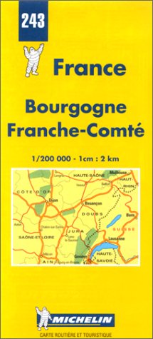 City Travel Guides Discounted  Livres : Carte routière : Bourgogne - Franche-Comté, N° 243