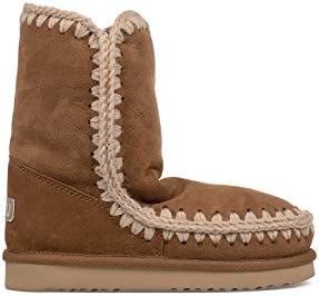 MOU WOMEN'S ESKIMO24COG BROWN WOOL ANKLE BOOTS