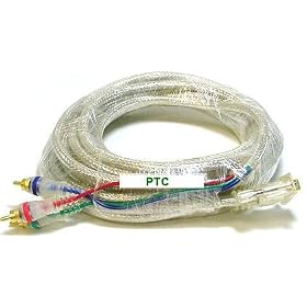 Click here to buy 25ft VGA to 3 RCA component video cable (HD15 - 3-RCA) by PTC.