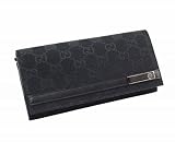 【並行輸入】グッチ GUCCI 2つ折り長財布 GGキャンバス 233112 FAFXR 1000 (ブラック)