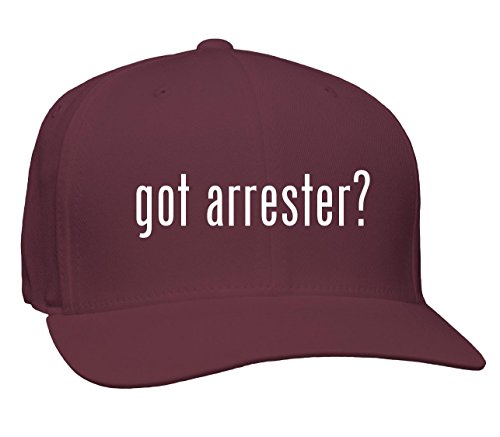 got arrester? - Adult Baseball Cap Hat, Maroon, Large/X-Large