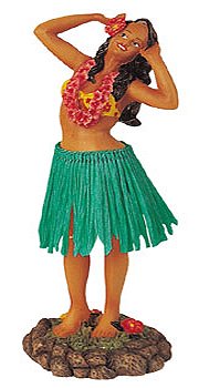 HULA GIRL DASHBOARD SHAKER BOBBLE - DANCING POSE