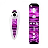 Circulitis Pink Design Nintendo Wii Nunchuk + Remote Controller Protector Skin Decal Sticker