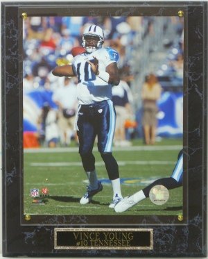Vince Young Unautographed Tennessee Titans Plaque