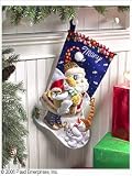 Bucilla Christmas Felt Applique Stocking Kit DECEMBER HUGS by Mary Engelbreit