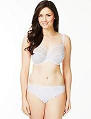 Floral Embroidered Underwired DD-G Bra