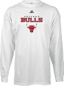 Chicago Bulls NBA White Long Sleeve Tee Shirt By Adidas