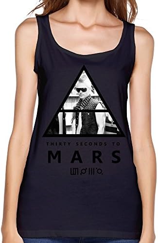 Agongda Women's 30 Seconds To Mars 30STM Mars Jared Leto Shannon Leto Tomo MiliÄeviÄ‡ Tank Top XL Black