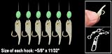 Silicone Luminous Lure Bait Gold Tone Fishing Hooks