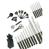 36pc Knife/Block/Utensil Set