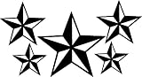Nautical Stars Armed Vinyl Wall Art Decal