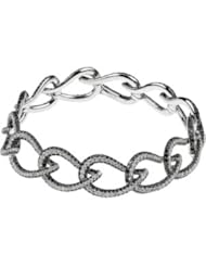 14Kw Black Rhodium Black And White Diamond Bracelet 14K White Gold 7 3/4 Ct Tw 14Kw W/Black Rhodium Black And White Diamond Necklace