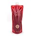 Big Betty On-The-Go Flexible Wine Bottle, Holds a Whole Bottle of Wine, 750 ml Capacity, Red