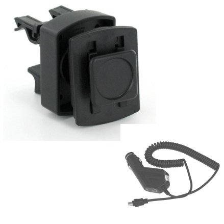 Support voiture, fixation à rotule sur grilles d'aération ( Allume cigare inclus ) pour GPS Tomtom Go ( 520,720, ...530 ..)