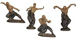 Martial art masters ceramic kung fu figures