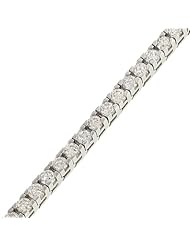 Ladies 53 Stone Round 4 prong Diamond Tennis Bracelet Diamond 6.83cttw