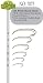 3XL Bent Shank Double Bead Stonefly Hook MFC 7073 100 Pkg.