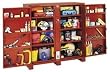 Jobox Extra Heavy-Duty 2-Door Utility Cabinet With Tall Open Storage Area 697990