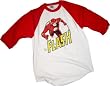 Run Flash Run -- The Flash Adult 3/4-Sleeve Baseball T-Shirt
