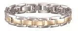 Sabona Executive Brushed Duet Magnetic Bracelet, Size L