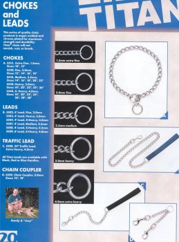 Titan Chain Training Dog Collar Extra Fine 10In
