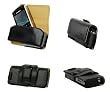 AUTHENTIC CELLET BLACK NOBLE LEATHER CASE POUCH for RIM Blackberry Pearl 8100, 8110, 8120, 8130 / Samsung Glyde U940, R410, T729 Blast / Motorola RIZR Z3, Z6m, ROKR Z6c, Z6tv / HTC Shadow [Retail Packaging]