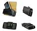 AUTHENTIC CELLET BLACK NOBLE LEATHER CASE POUCH for BLACKBERRY 8100 PEARL 8130 / MOTOROLA SLVR L7 / L6 / L2 / L7C- RETAIL PACKAGING