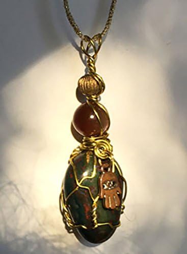 Hamsa Bloodstone Pendant