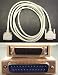 10 Ft 25-Pin DB25 Male To Mini 36-Pin Centronics Male IEEE 1284C Parallel Printer Cab...